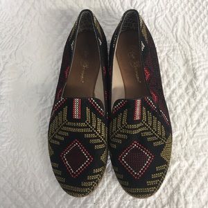 Matt Bernson embroidered loafers.